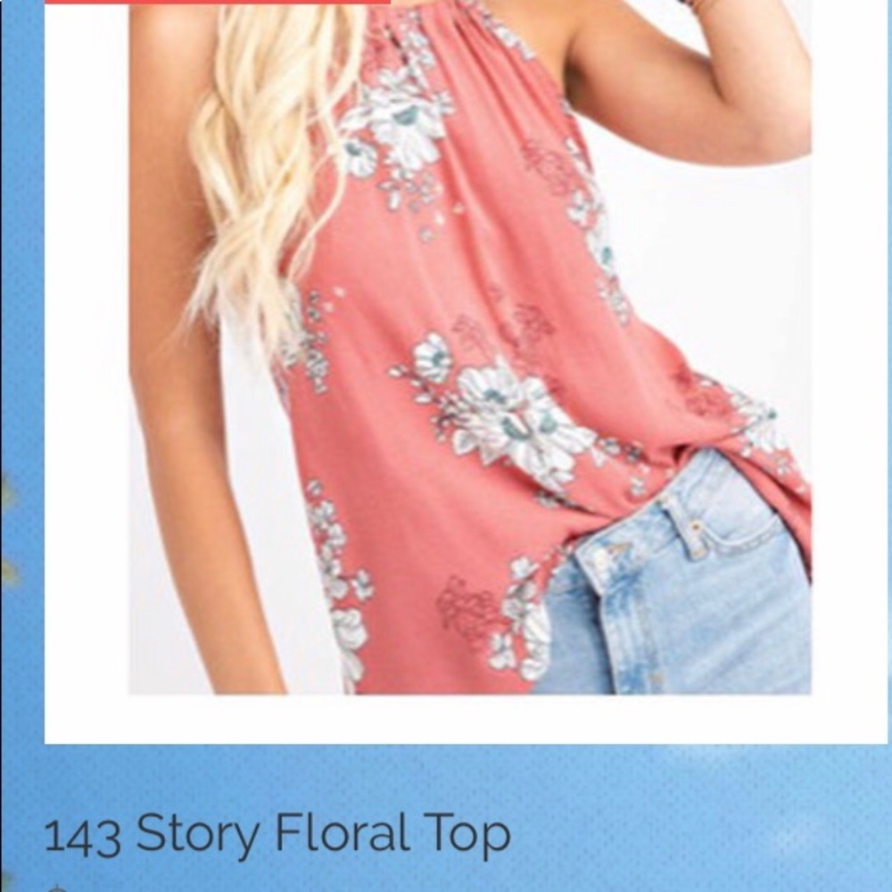 143 Story Floral Sleeveless Top
